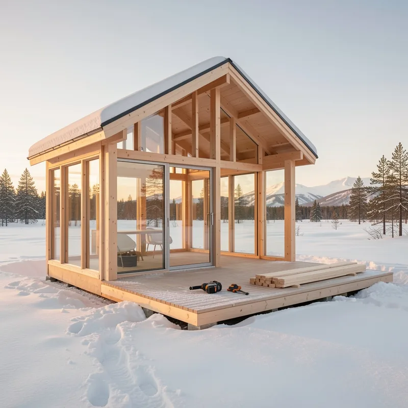 Chalet scandinave en kit : prix au m², modèles et étapes de montage (2026)