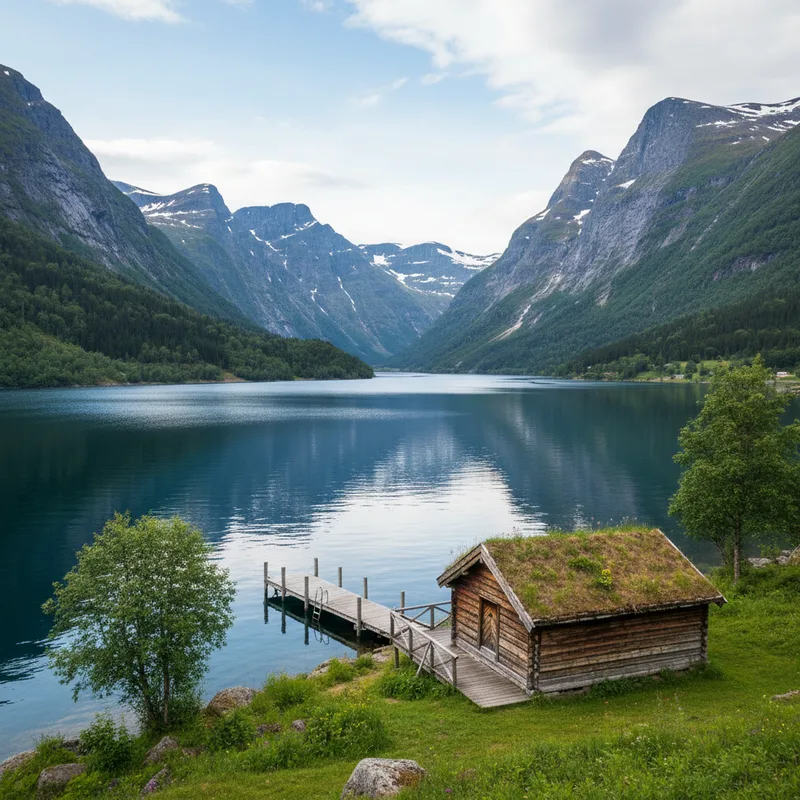 Découvrir les fjords de Norvège depuis un chalet traditionnel